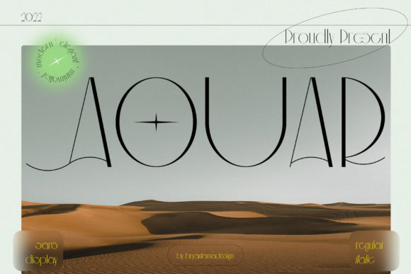 Aouar: A Modern Typographic Statement