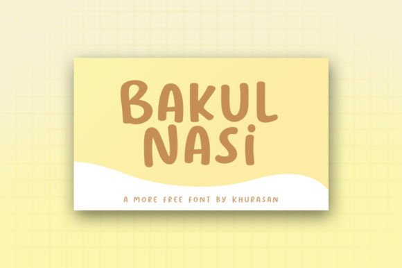 Bakul Nasi: A Stylish Display Font for Modern Designers