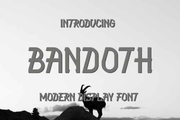 Bandoth: A Modern Display Font for Creative Projects