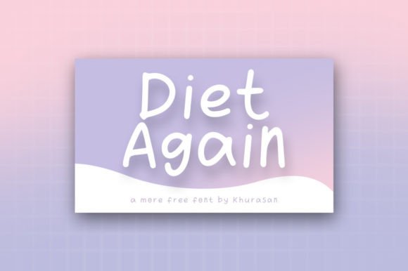 Diet Again: A Bold Font for Creative Projects