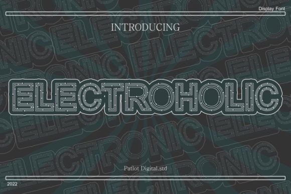 Electroholic: A Bold Display Font for Modern Design
