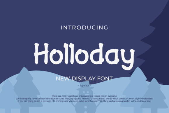 Holloday: A Modern Display Font for Creative Excellence