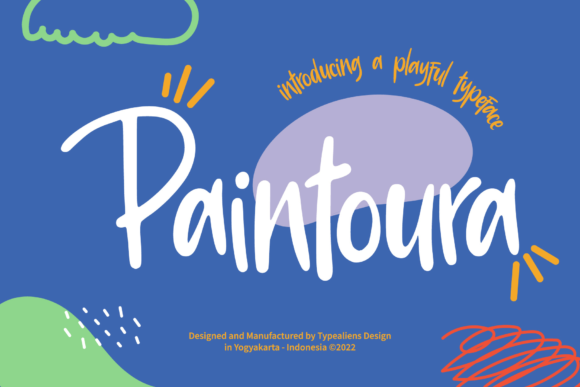 Paintoura: A Playful Display Font for Creative Projects