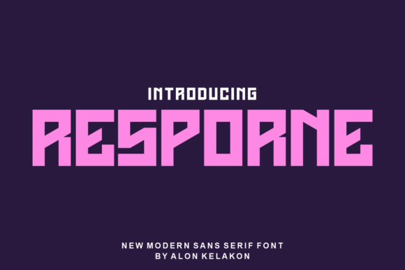 Resporne: A Bold and Modern Display Font for Creative Projects