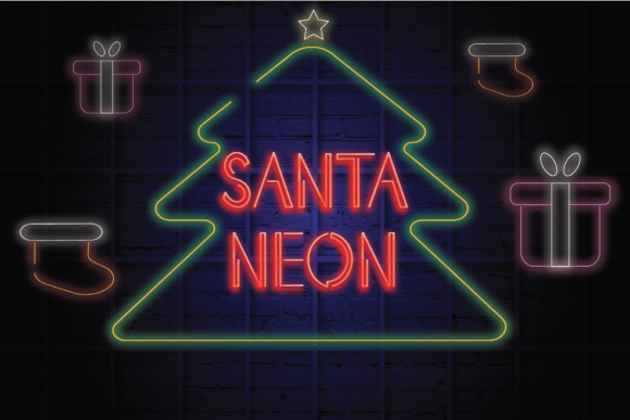 Santa Neon: A Bold and Modern Font for Creative Expression