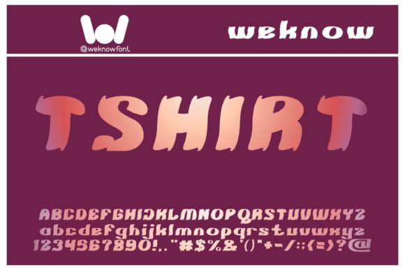Tshirt: A Versatile Display Font for Creative Projects
