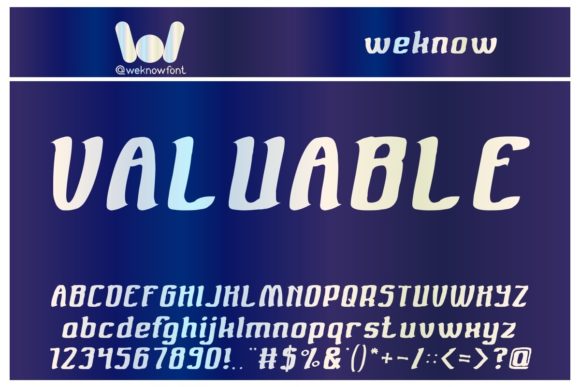 Valuable: A Modern Display Font That Elevates Every Project