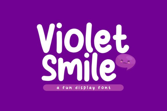 Violet Smile: A Playful Display Font for Creative Projects